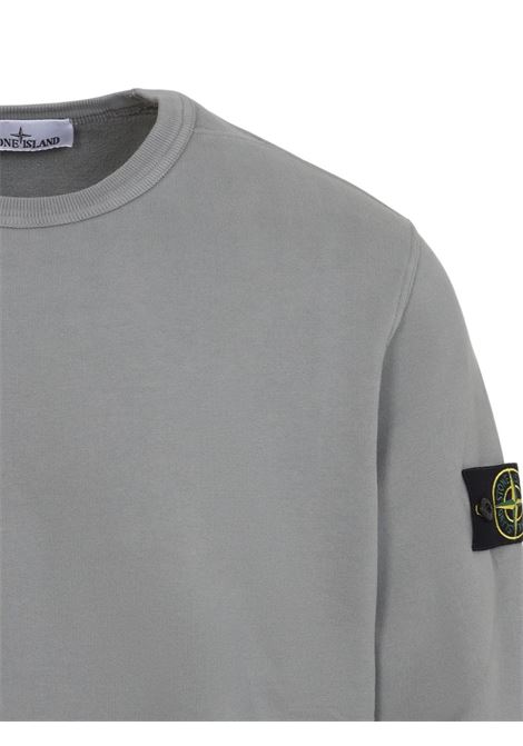 felpa brushed organic cotton fleece uomo cemento STONE ISLAND | K2S15 6100028 S0A20V006B